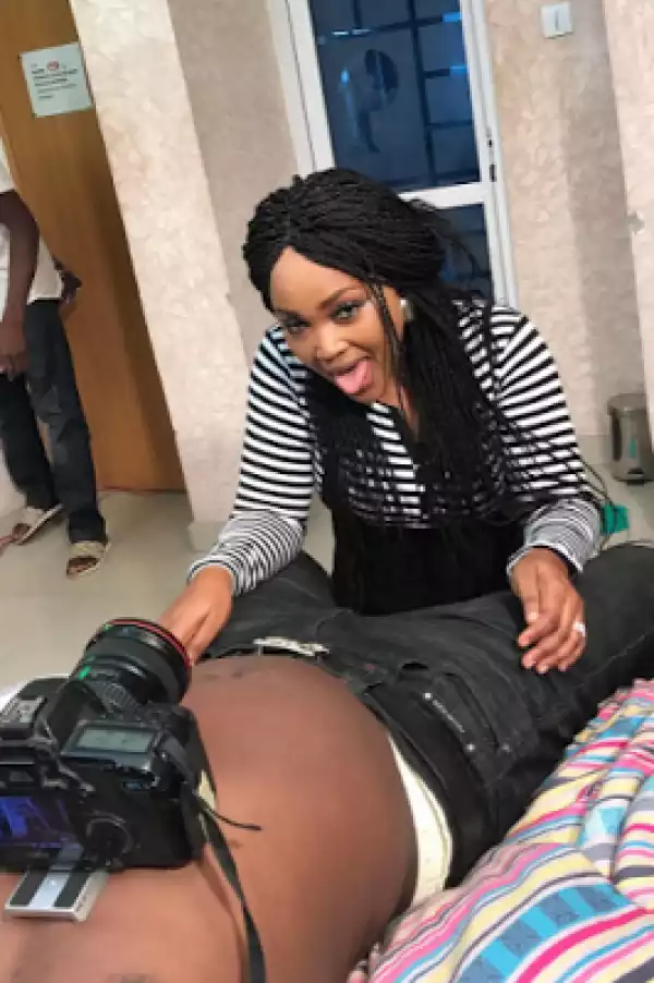 Interesting BTS photos from actress Mercy Aigbe-Gentry